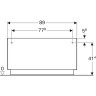 Шкаф боковой GEBERIT ICON 841091000 90 см