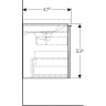 Тумба под раковину GEBERIT ACANTO 500.611.JK.2 75 см